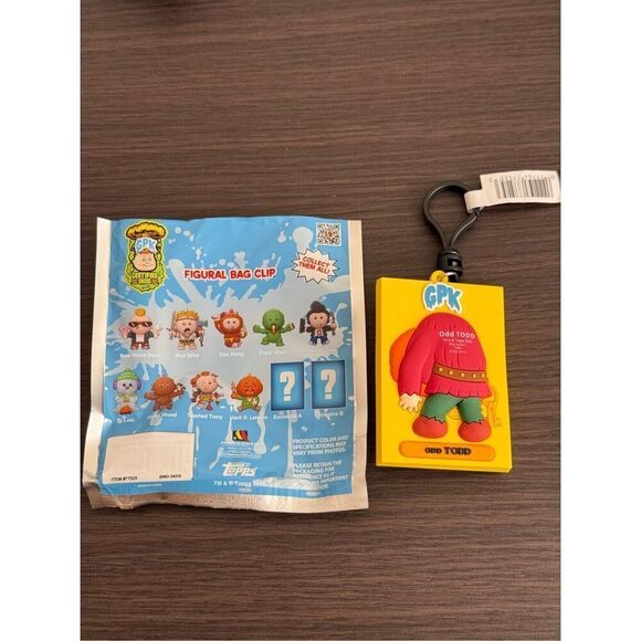 GPK Garbage Pail Kids Series 4 Figural Bag Clip Keychain (CHASE) - Odd Todd - Picture 2 of 2